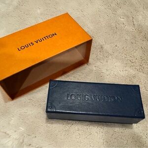 Louis Vuitton Blue Sunglasses/Eyeglasses case.